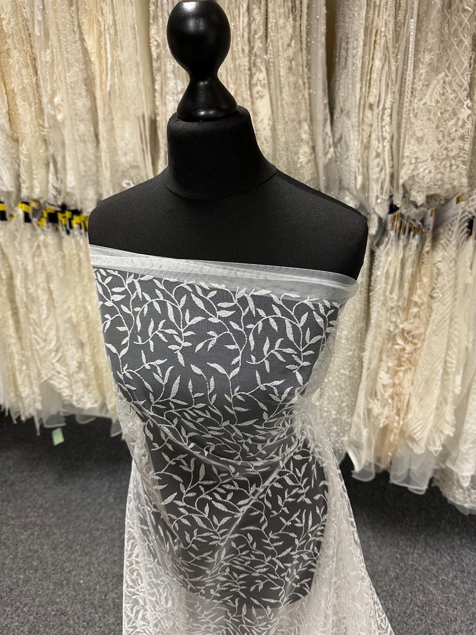 Ivory Glitter Tulle - Jimpy