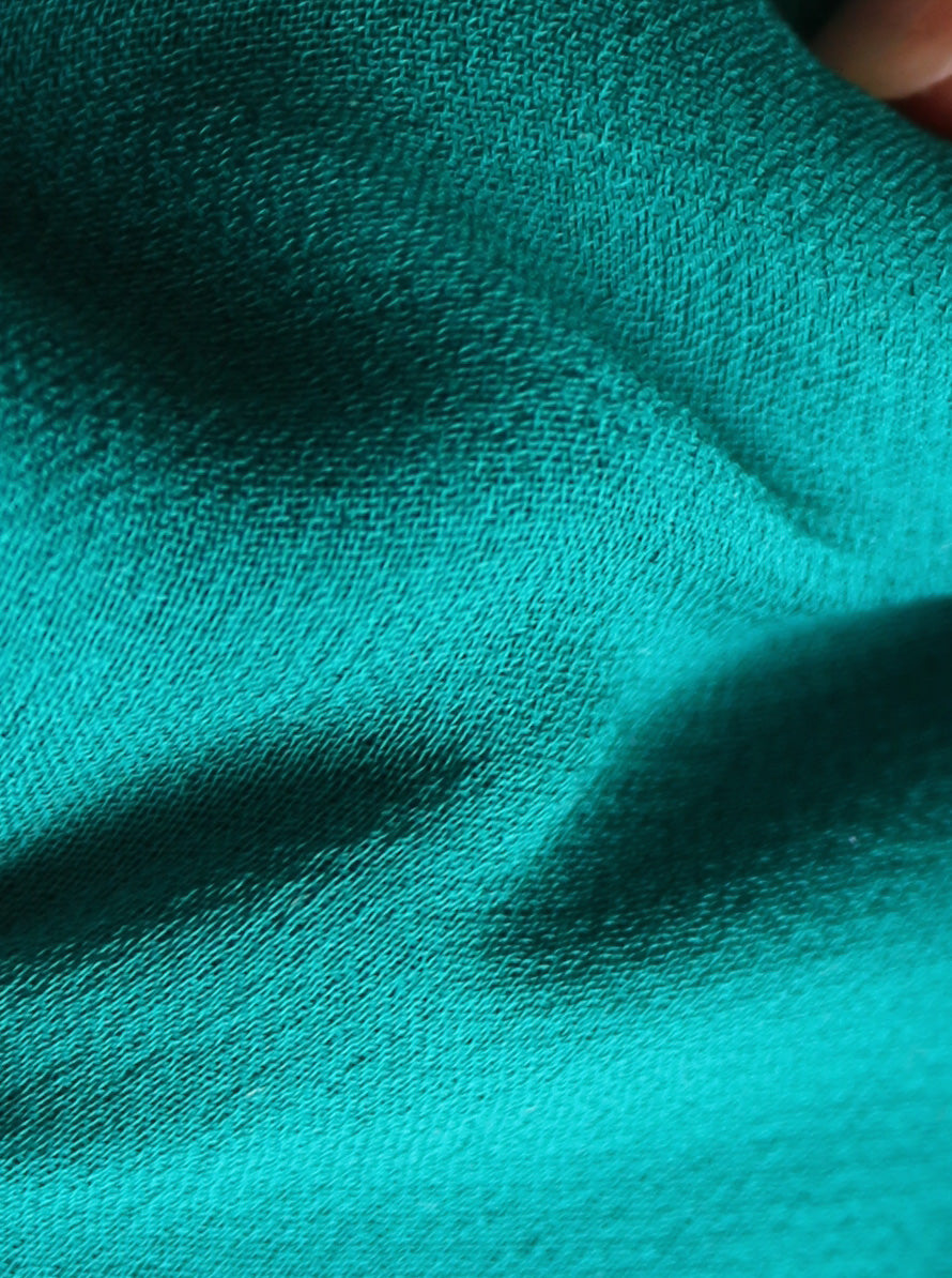 Jade Green Silk Georgette - Shimmer