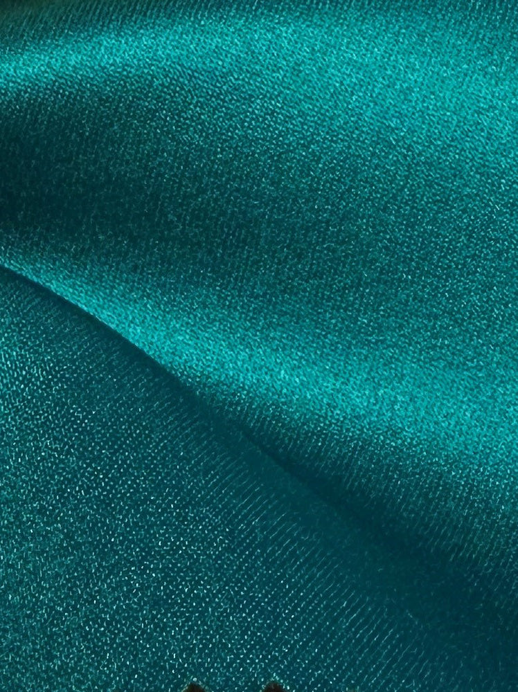 Jade Green Polyester Satin - Canada