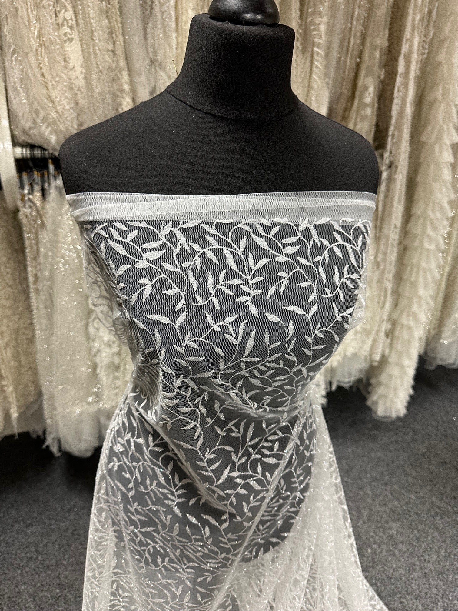 Ivory Glitter Tulle - Jimpy