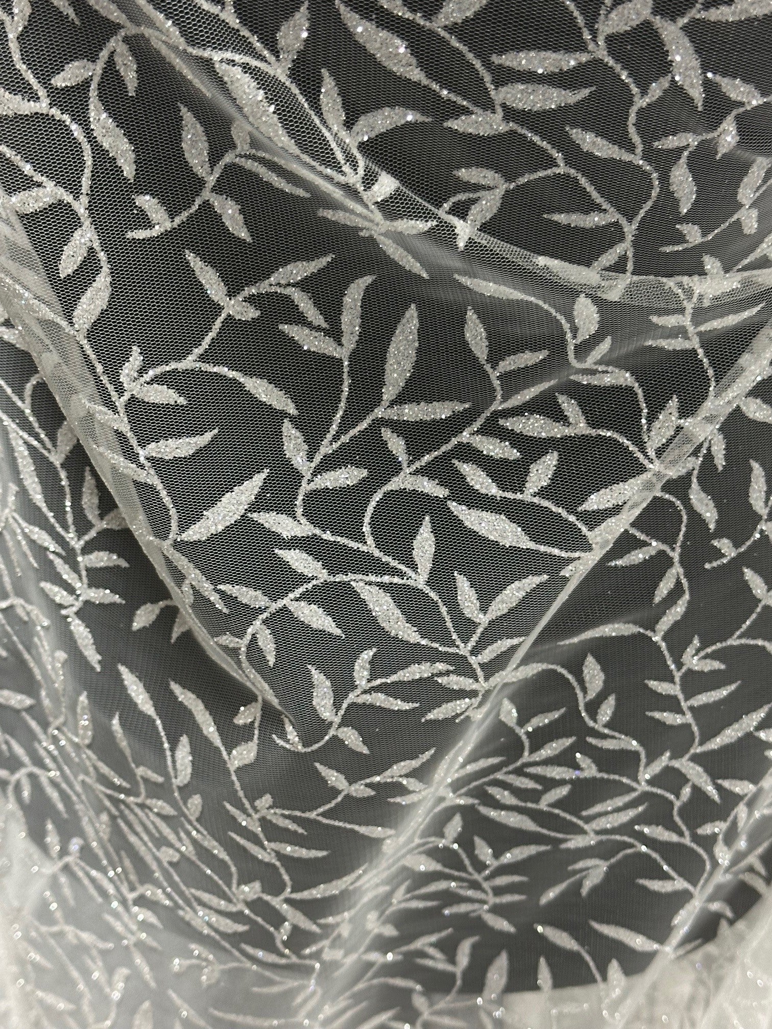 Ivory Glitter Tulle - Jimpy