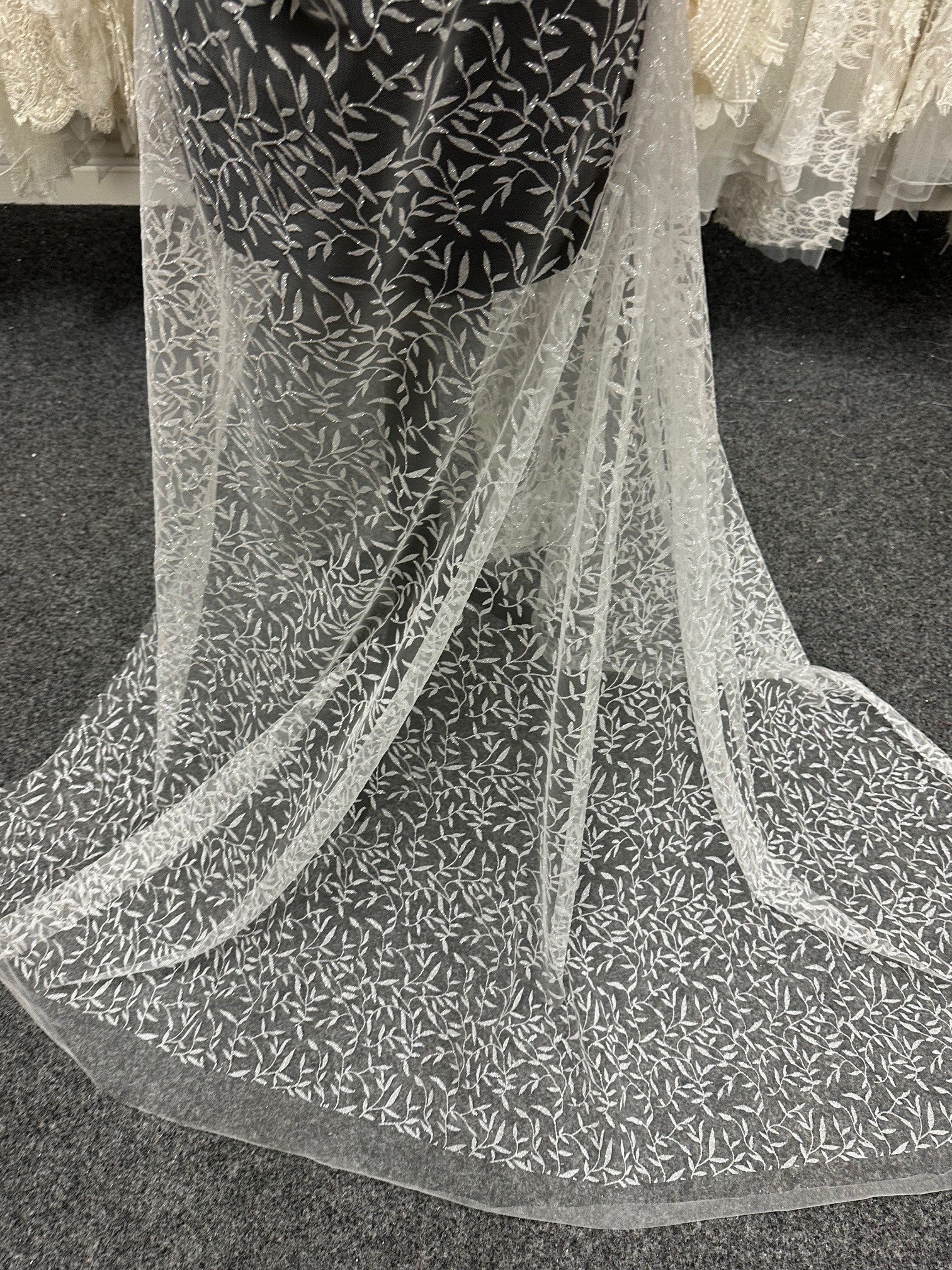 Ivory Glitter Tulle - Jimpy