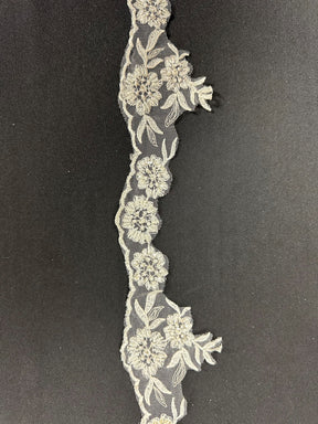 Ivory Beaded Lace Trim - Jubilation
