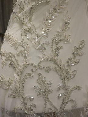 Ivory Beaded Vintage Lace - Jutta