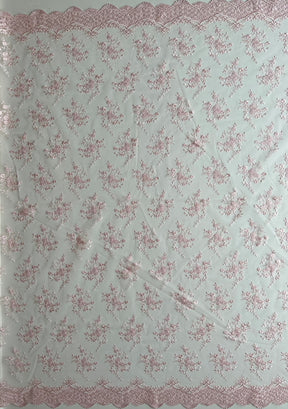 Baby Pink Embroidered Lace - Kirsty