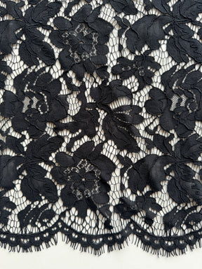 Black Raschel Lace - LA1002