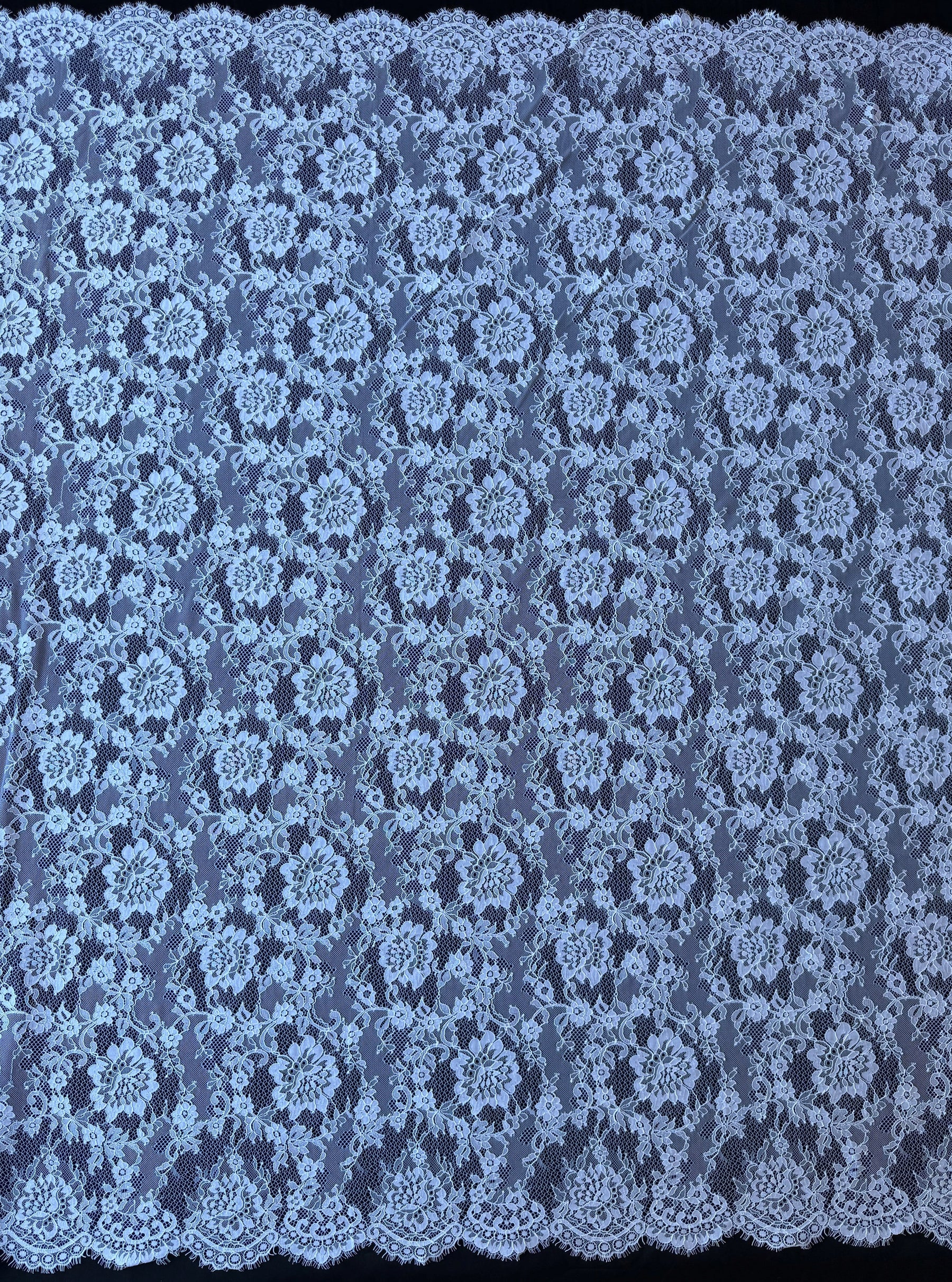 White Raschel Lace - LA1005