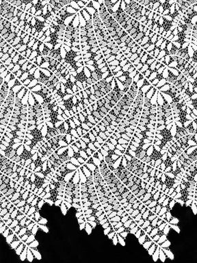 Ivory Leaf Themed Lace - LA1007