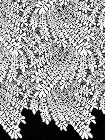 Ivory Leaf Themed Lace - LA1007