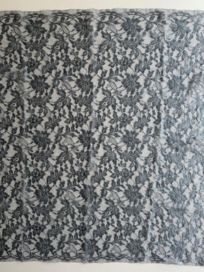 Navy with Silver French Lace - LA2002