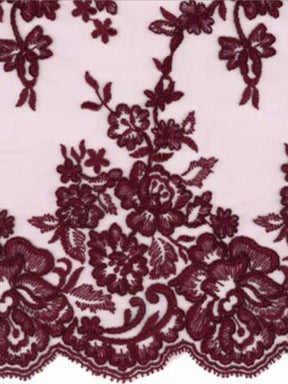 Wine Corded Lace - LA7007