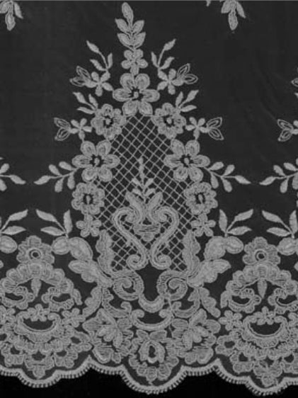 Taupe Corded Lace - LA7009