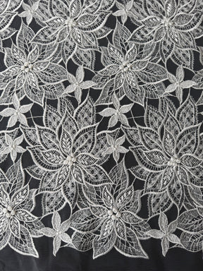 Ivory Embroidered Lace - Lalita