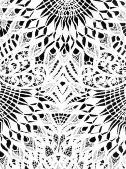 Ivory Lace with Recycled Polyester - LB2014
