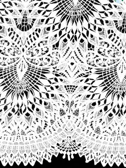 Ivory Lace with Recycled Polyester - LB2014