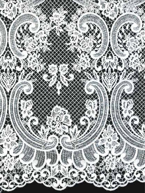 Ivory Sequin Guipure Lace - LB4002