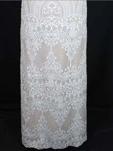 Ivory Sequin Guipure Lace - LB4002