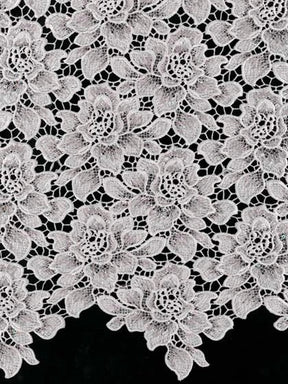 Dusky Rose Sequin Guipure Lace - LB4003