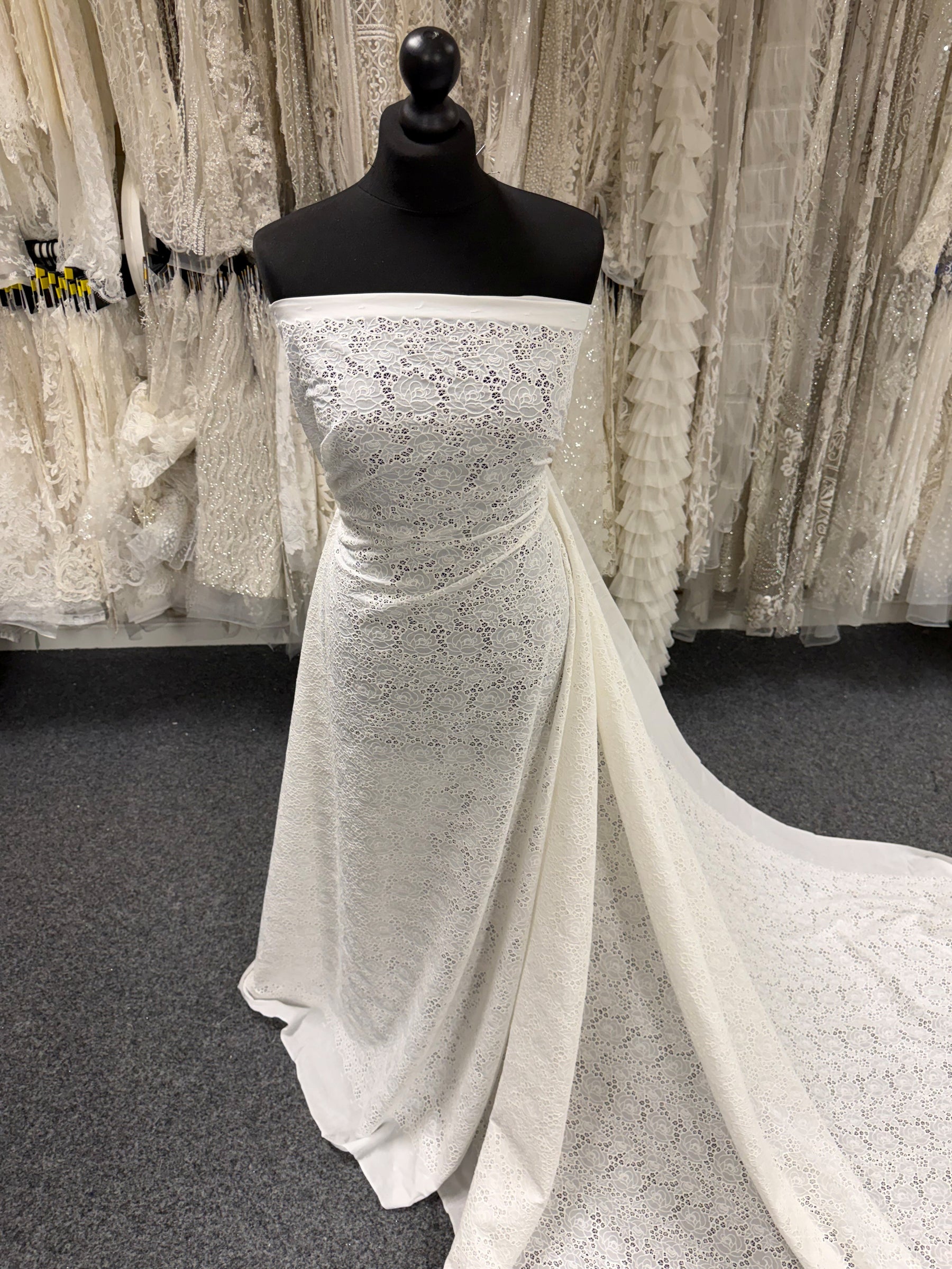 Ivory Embroidered Cotton - EB6001