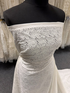 Ivory Embroidered Cotton - EB6001