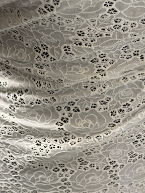 Ivory Embroidered Cotton - EB6001