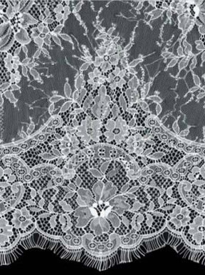 Ivory Sequin Lace - LB6002