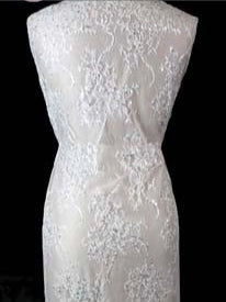 Ivory Sequin Lace - LB6004