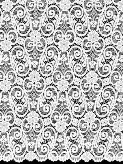 Ivory Stretch Lace - LB7005