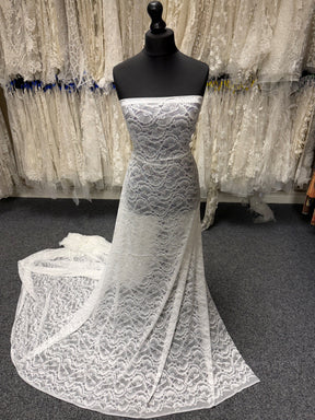 Light Ivory Stretch Lace - LB7008