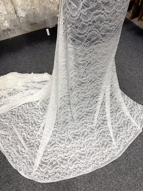 Light Ivory Stretch Lace - LB7008