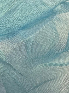 Lake Blue Silk Chiffon - Tempest
