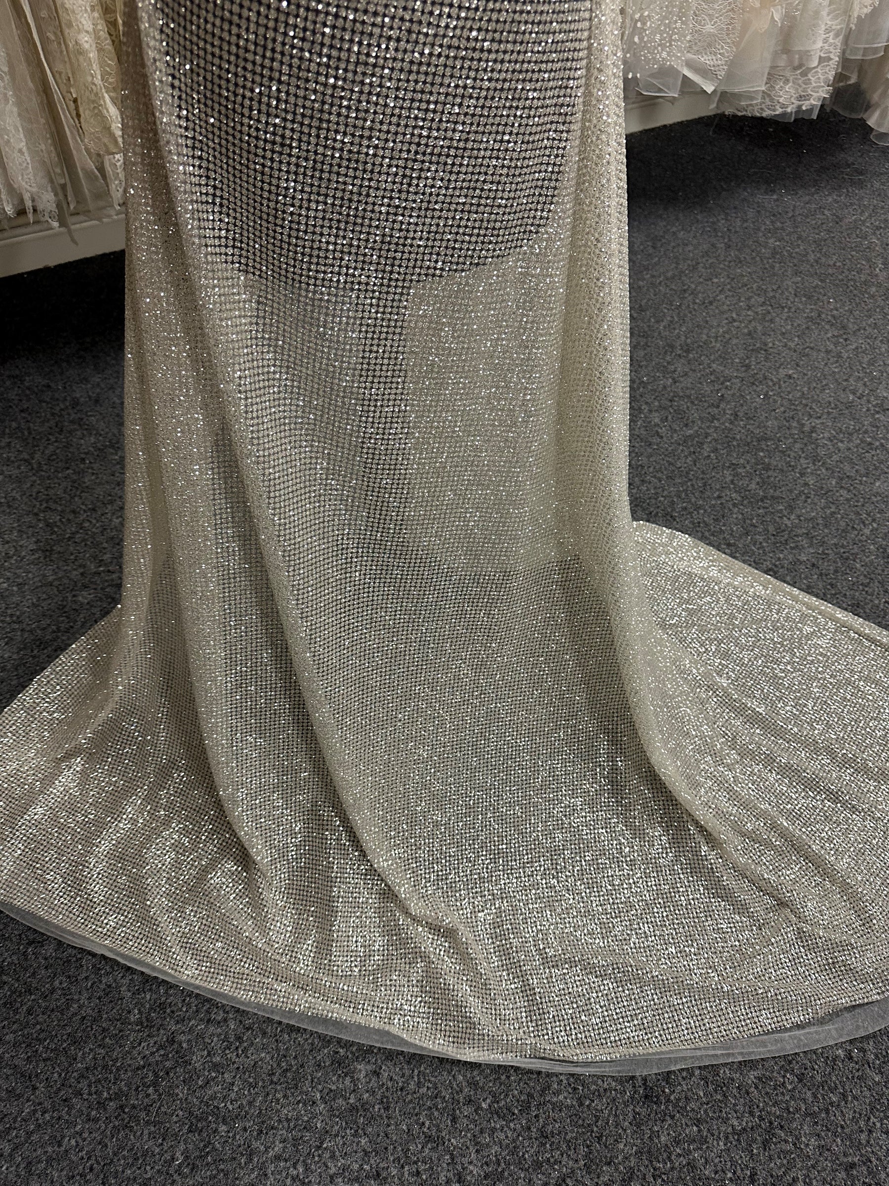 Ivory Glitter Tulle - Lancing