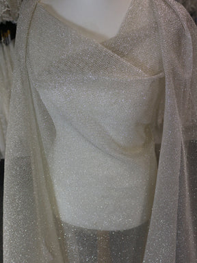 Ivory Glitter Lace - Lattenzo