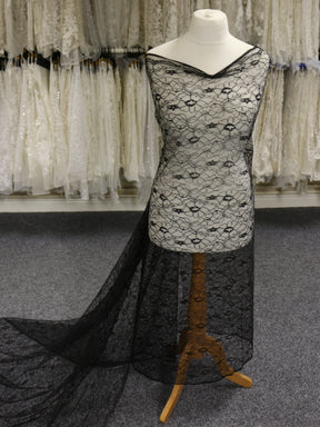 Black Corded Lace - Leanne