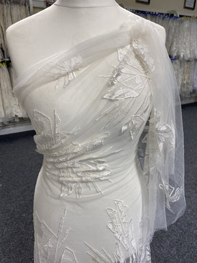 Ivory Embroidered Lace - Leif