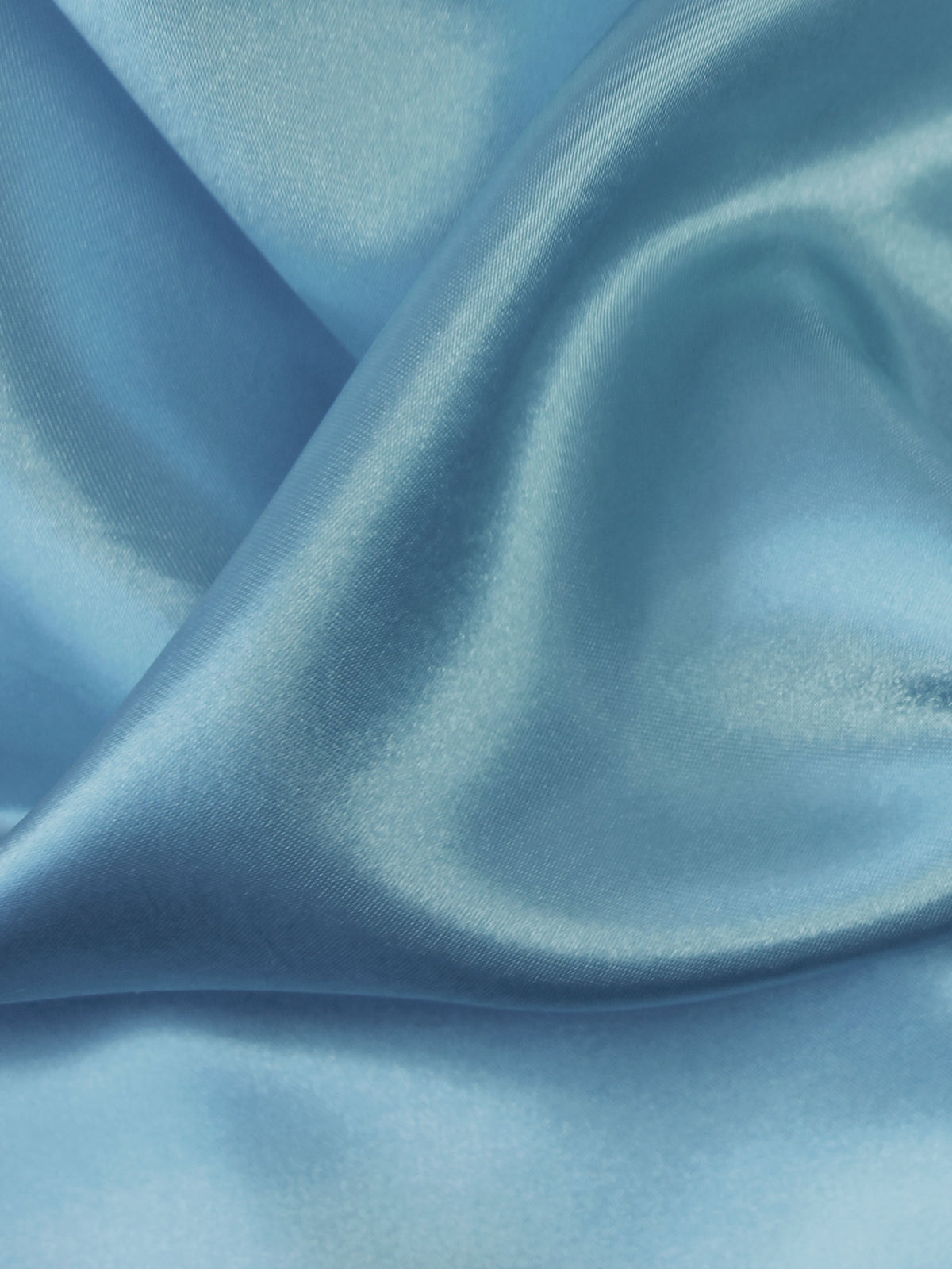 Light Blue Polyester Satin - Ascot