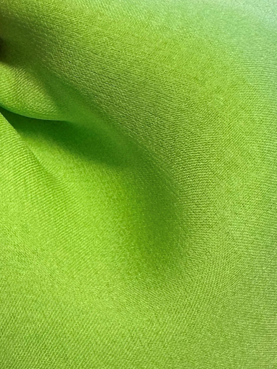 画材 Green gold chiffon Lime Green Silk Chiffon - Tempest