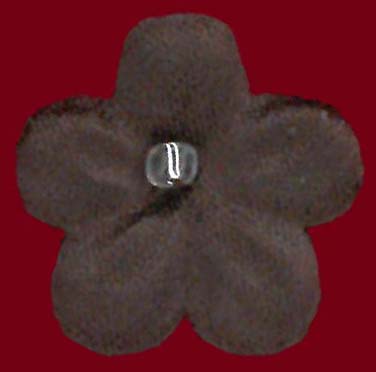 Chocolate Satin Flowers - M14 (Bag of 144)