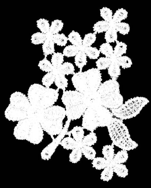 Ivory Guipure Floral Bouquet - M19 (Bag of 25)