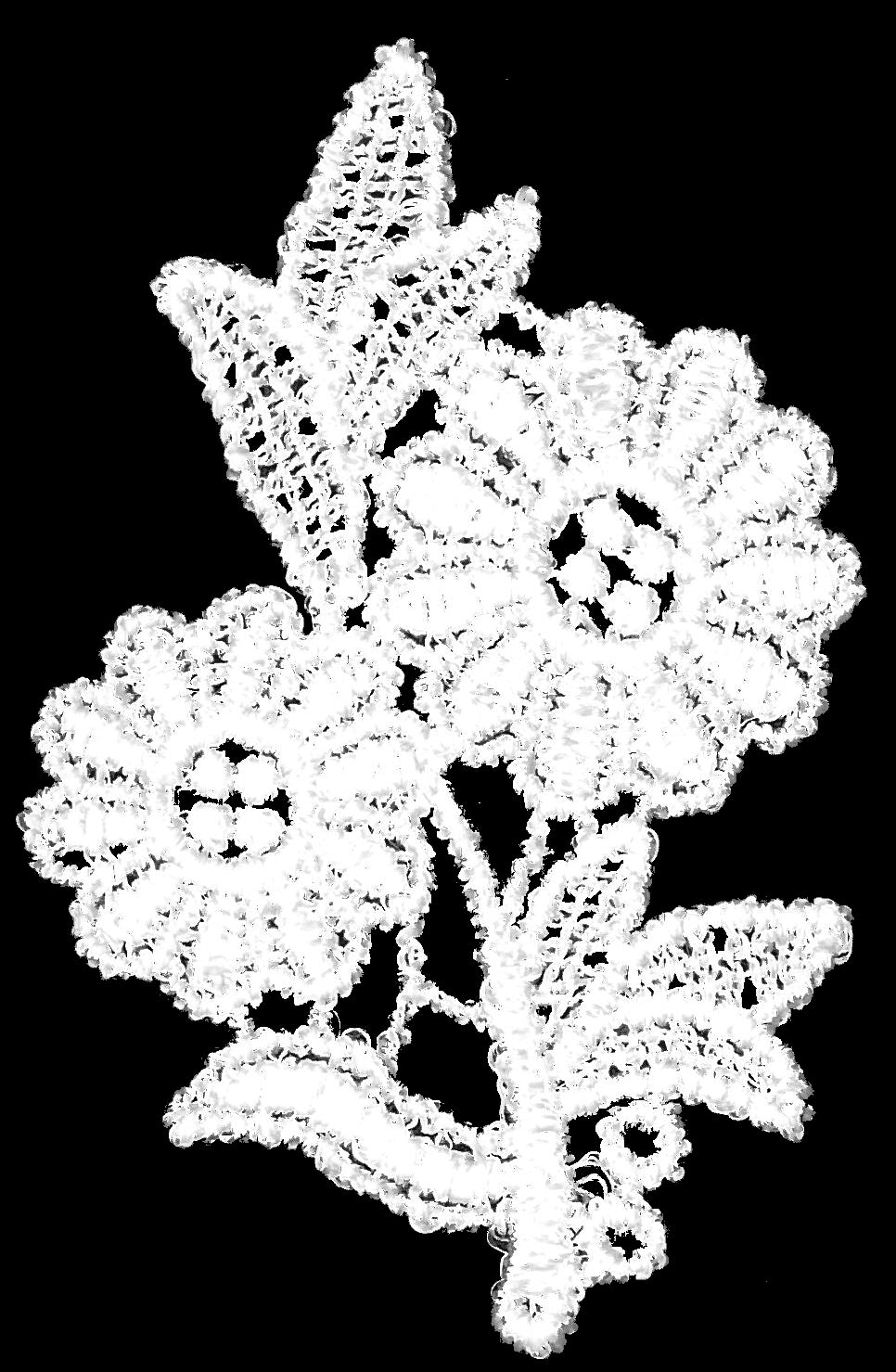 Ivory Guipure Floral Bouquet - M22 (Bag of 25)