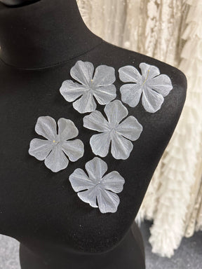 Ivory Eco Georgette Flowers - MM0041 (Bag of 144)