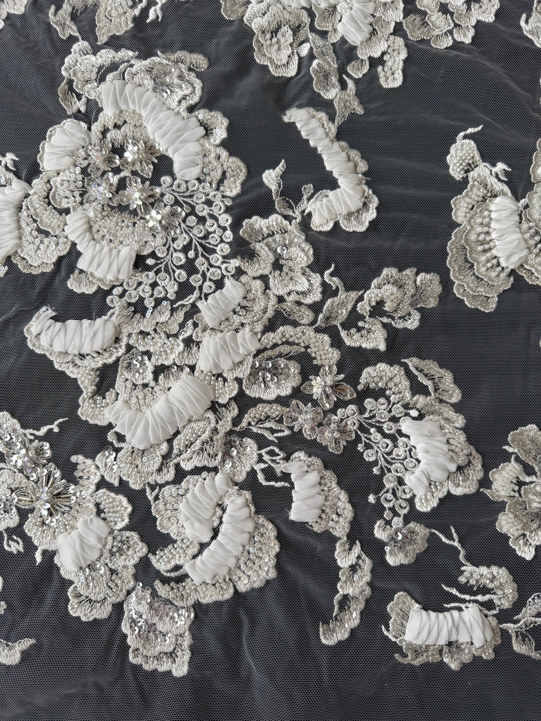 Ivory Beaded Lace - Masuka