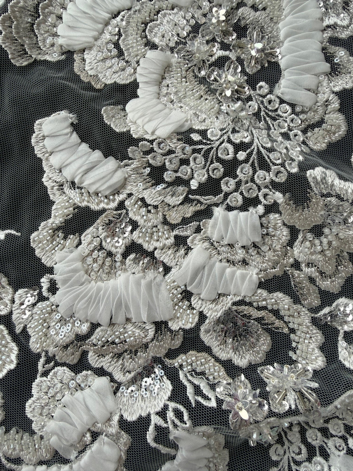 Ivory Beaded Lace - Masuka