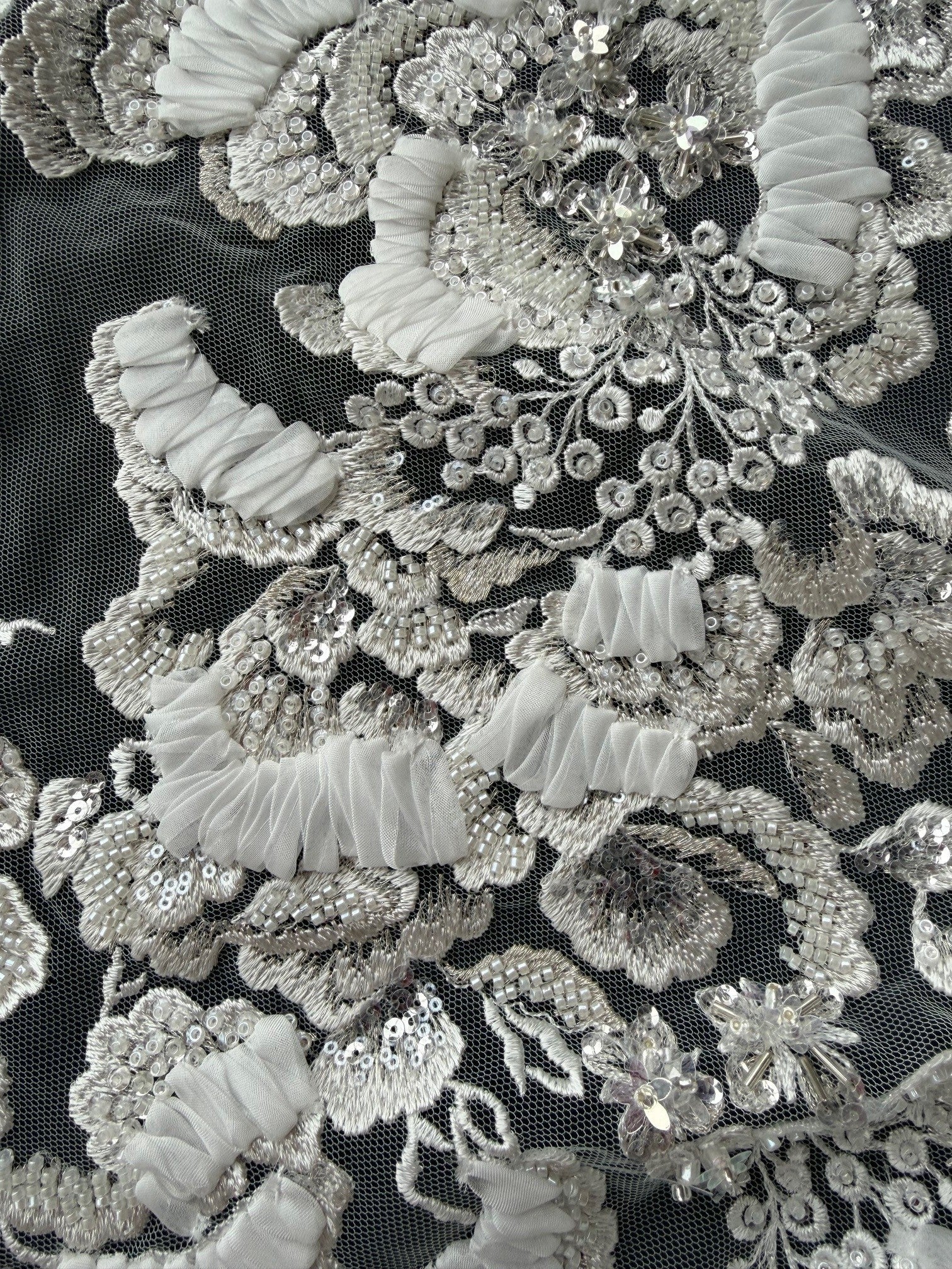Ivory Beaded Lace - Masuka