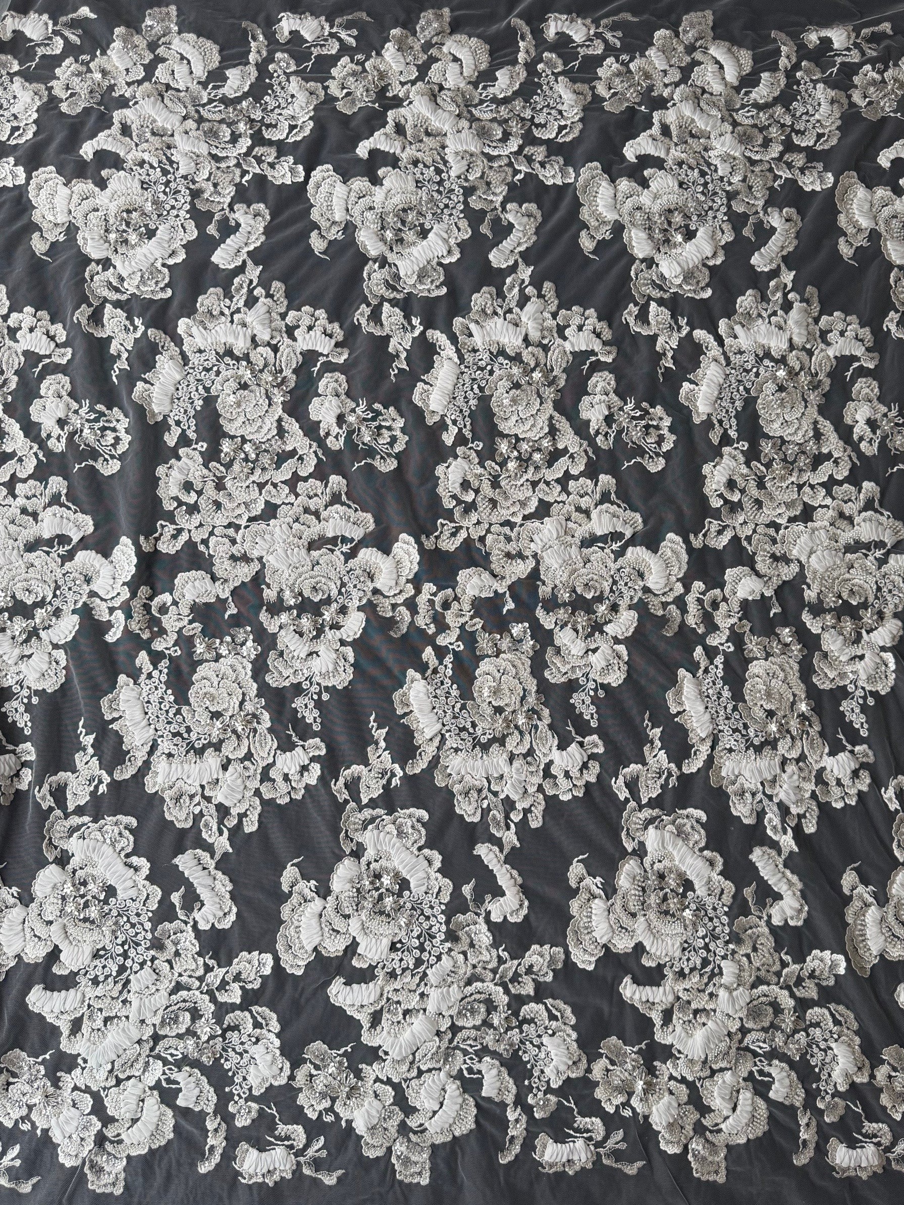 Ivory Beaded Lace - Masuka