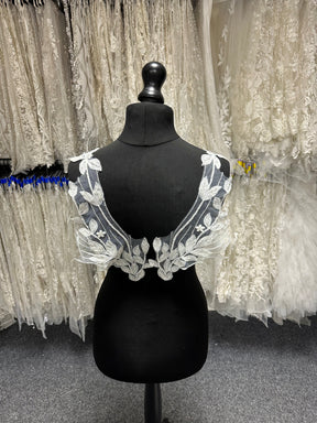 Ivory Beaded Lace Appliques - MT4010