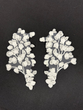 Ivory Embroidered Lace Appliques - MT8007