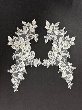 Ivory Floral Lace Appliques - MT8016