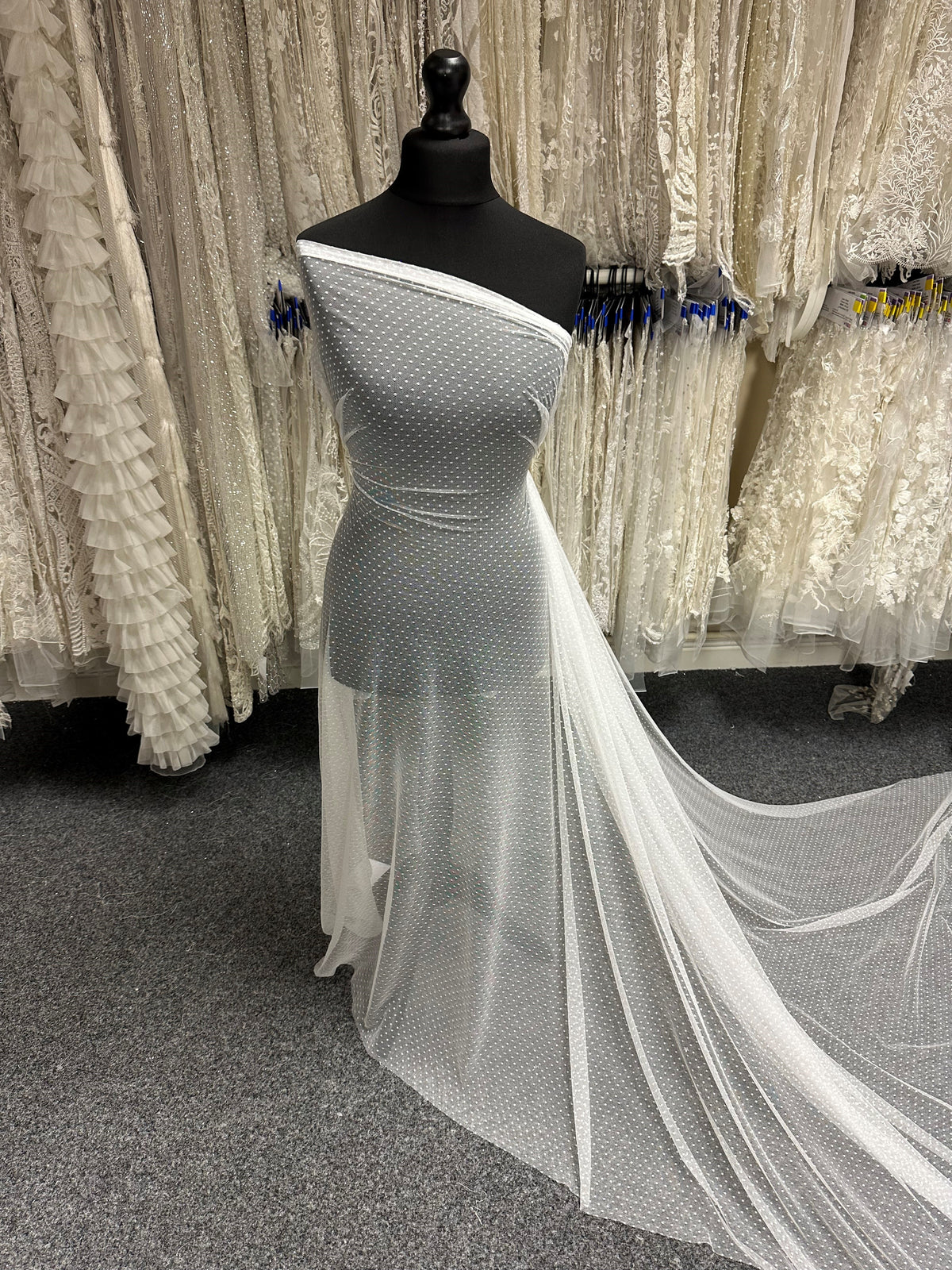 Ivory Spotted Tulle - Madelaine (CF)