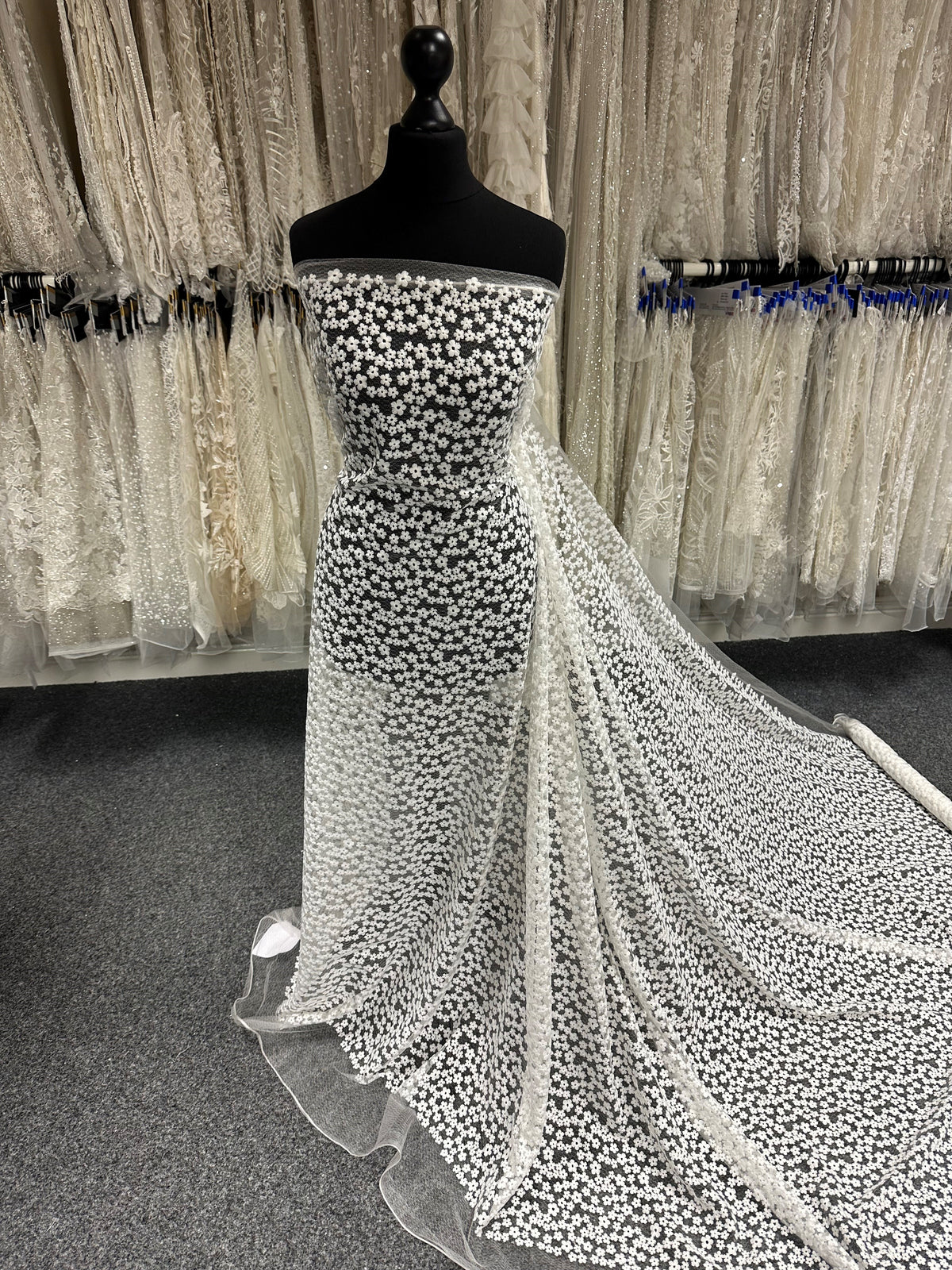 Ivory Embroidered Flower Lace - Madcap